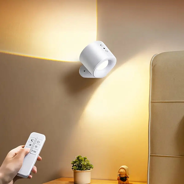 LumiFlex Duo: LED Rechargeable Wall Sconce