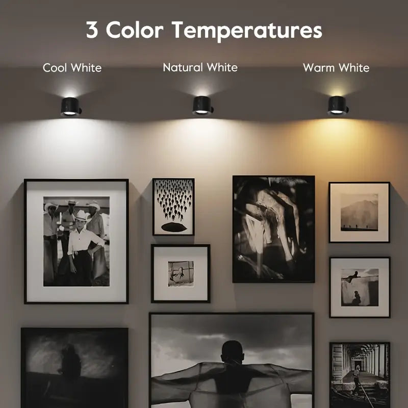 LumiFlex Duo: LED Rechargeable Wall Sconce