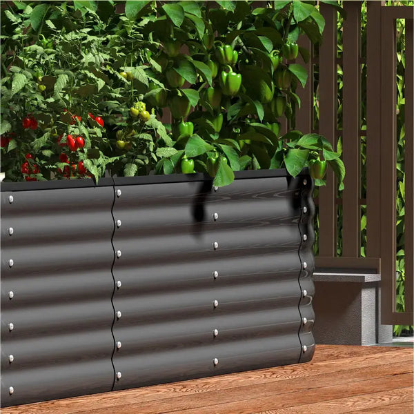 🌱 Galvanised Steel Raised Garden Bed – Built for Aussie Backyards!