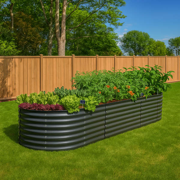 🌱 Galvanised Steel Raised Garden Bed – Built for Aussie Backyards!