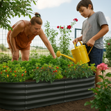 🌱 Galvanised Steel Raised Garden Bed – Built for Aussie Backyards! OVAL SHAPE
