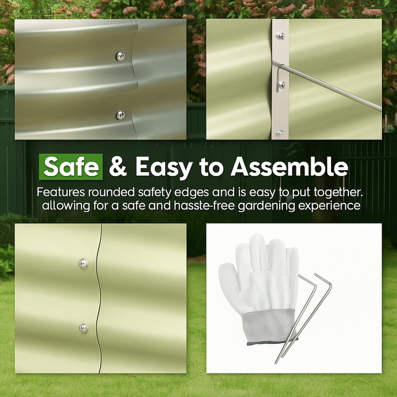 🌱 Galvanised Steel Raised Garden Bed – Built for Aussie Backyards! OVAL SHAPE