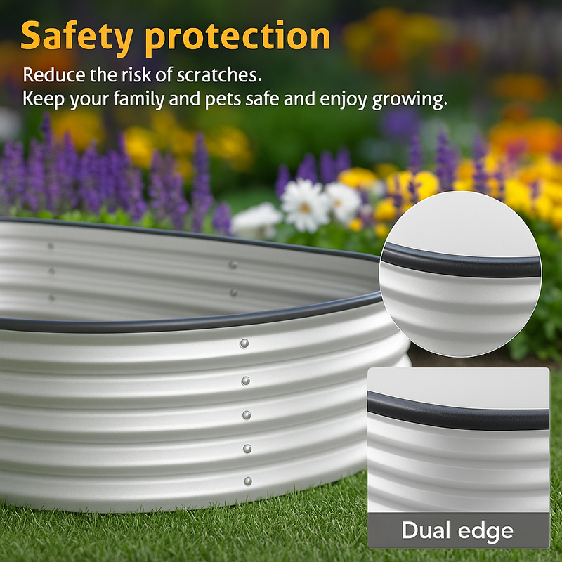 🌱 Galvanised Steel Raised Garden Bed – Built for Aussie Backyards! OVAL SHAPE