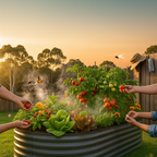 🌱 Galvanised Steel Raised Garden Bed – Built for Aussie Backyards! OVAL SHAPE