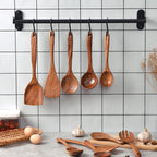 7-Piece Teak Wooden Utensils Set