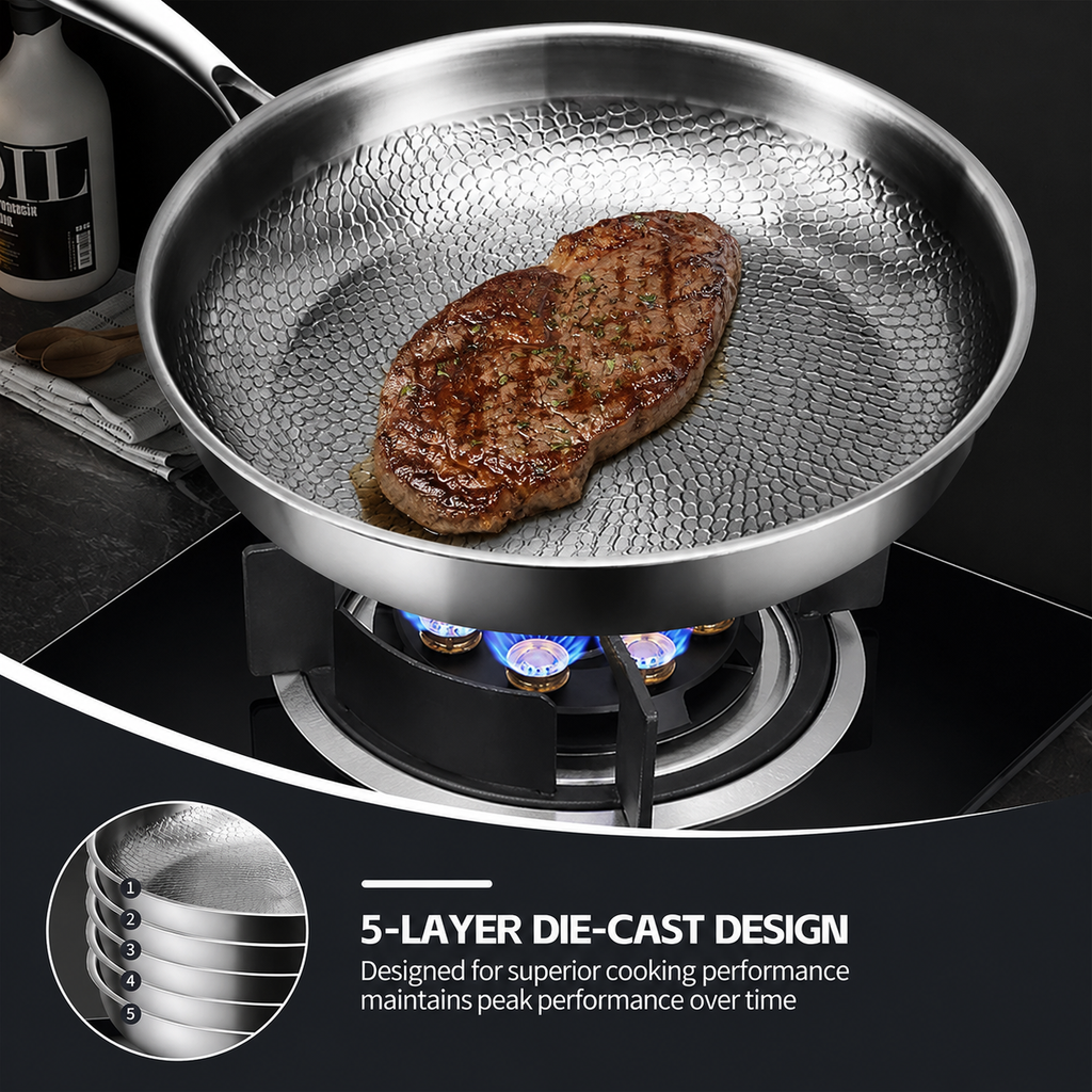 Pure Titanium Non-Stick Frying Pan