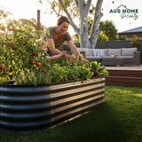 🌱 Galvanised Steel Raised Garden Bed – Built for Aussie Backyards! OVAL SHAPE