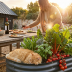🌱 Galvanised Steel Raised Garden Bed – Built for Aussie Backyards! OVAL SHAPE