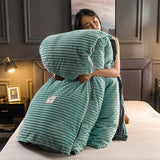 Plush Corduroy Velvet Comfort Quilt Set