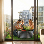 🌱 Galvanised Steel Raised Garden Bed – Built for Aussie Backyards! ROUND SHAPE