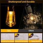 Break-Resistant LED Solar Festoon Lights