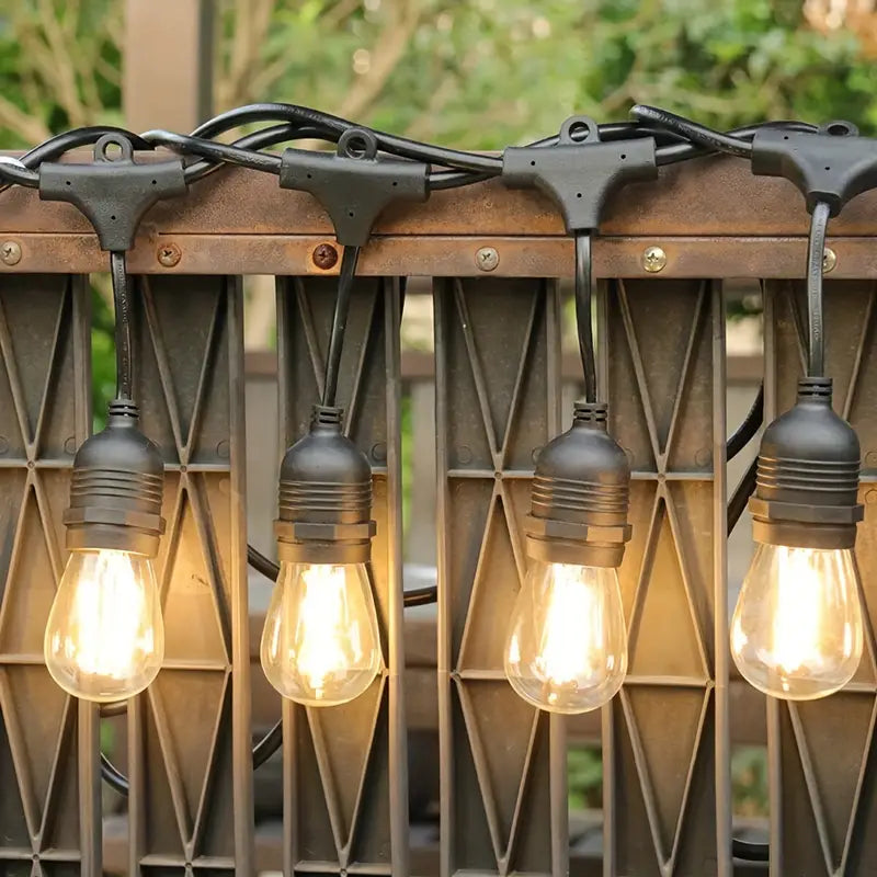 Break-Resistant LED Solar Festoon Lights