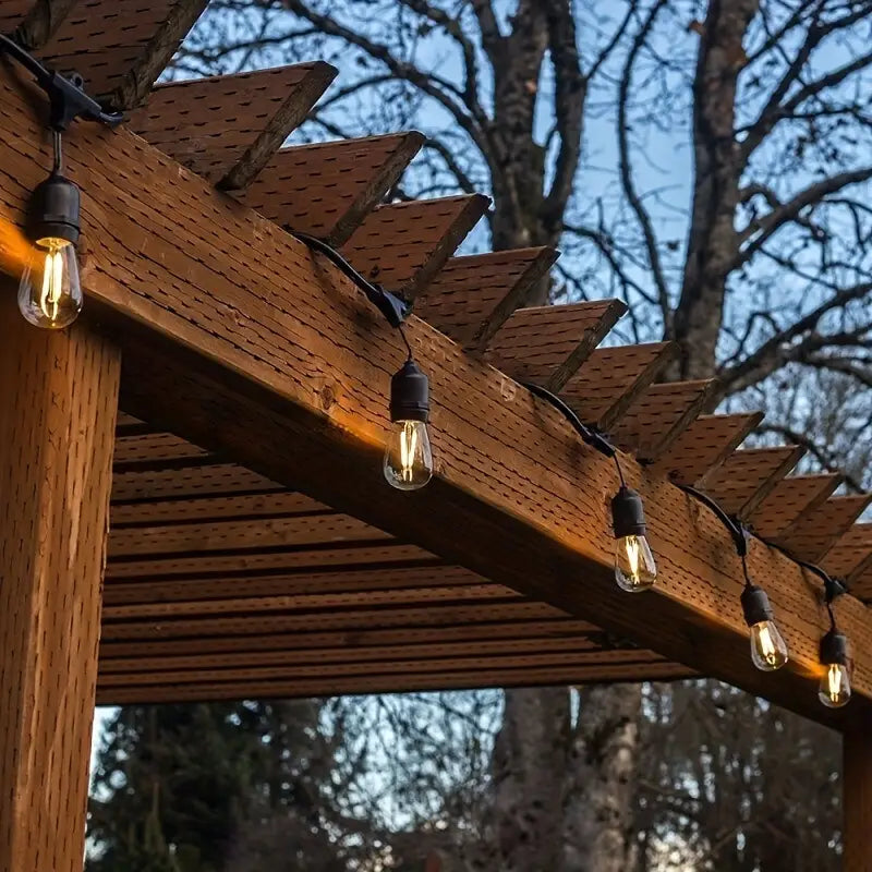 Break-Resistant LED Solar Festoon Lights