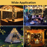 Break-Resistant LED Solar Festoon Lights