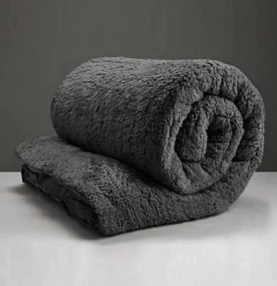 Super Warm Teddy Bear Fleece Thermal Quilt Doona Duvet Cover Set