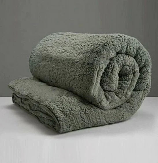 Super Warm Teddy Bear Fleece Thermal Quilt Doona Duvet Cover Set