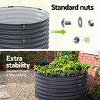 🌱 Galvanised Steel Raised Garden Bed – Built for Aussie Backyards! ROUND SHAPE