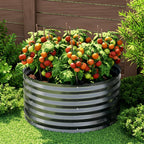 🌱 Galvanised Steel Raised Garden Bed – Built for Aussie Backyards! ROUND SHAPE