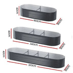 🌱 Galvanised Steel Raised Garden Bed – Built for Aussie Backyards! OVAL SHAPE