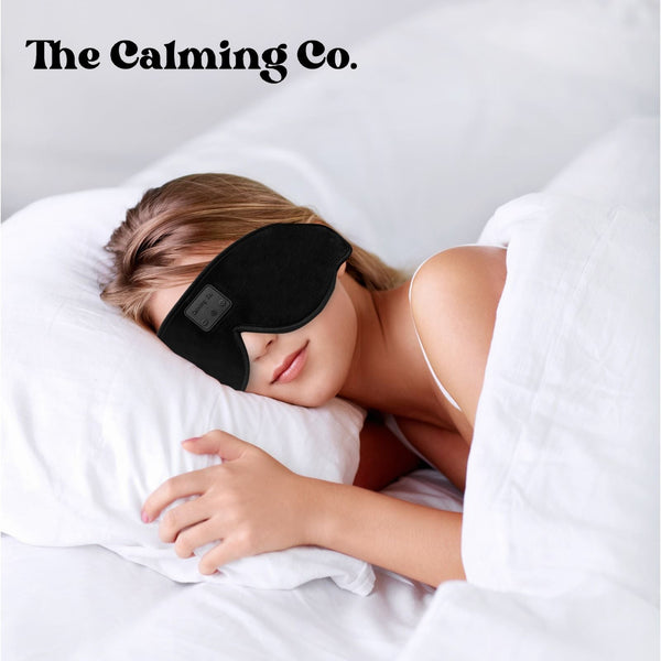 SleepMask Headphones Pro W/ Built-in White Noise For Side Sleepers
