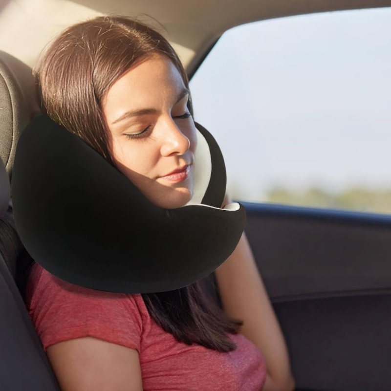 Travel Neck Pillow + FREE RFID PASSPORT HOLDER