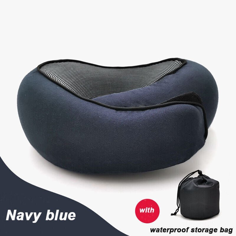 Travel Neck Pillow + FREE RFID PASSPORT HOLDER