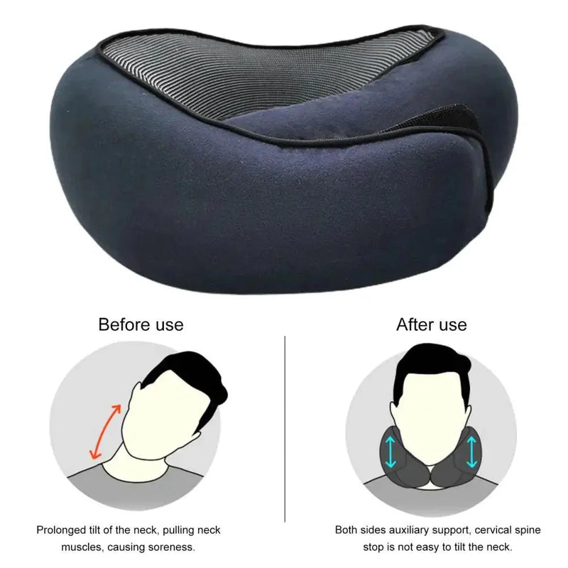 Travel Neck Pillow + FREE RFID PASSPORT HOLDER