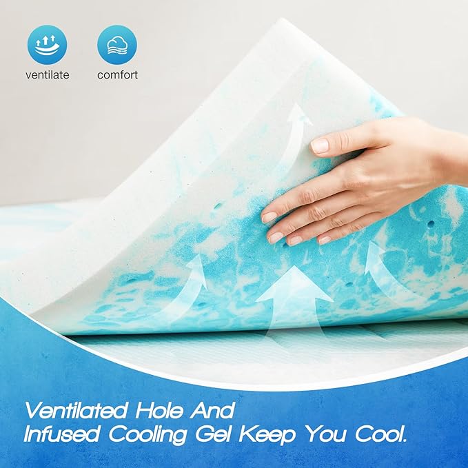 Gel Memory Foam Topper